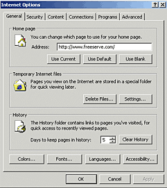 Internet Settings