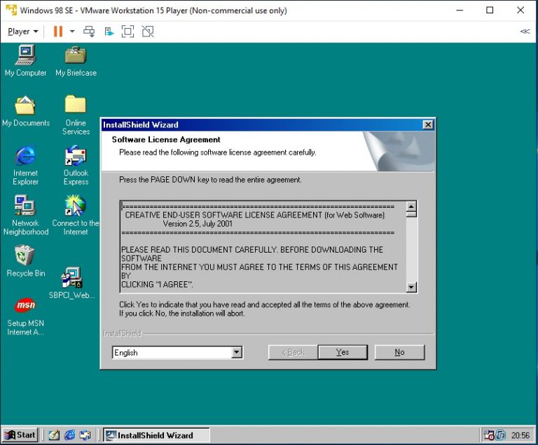 windows 98 online virtual machine